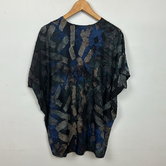 Monte Milano Lagenlook Patch Textured Slinky Top - Picture 5 of 7